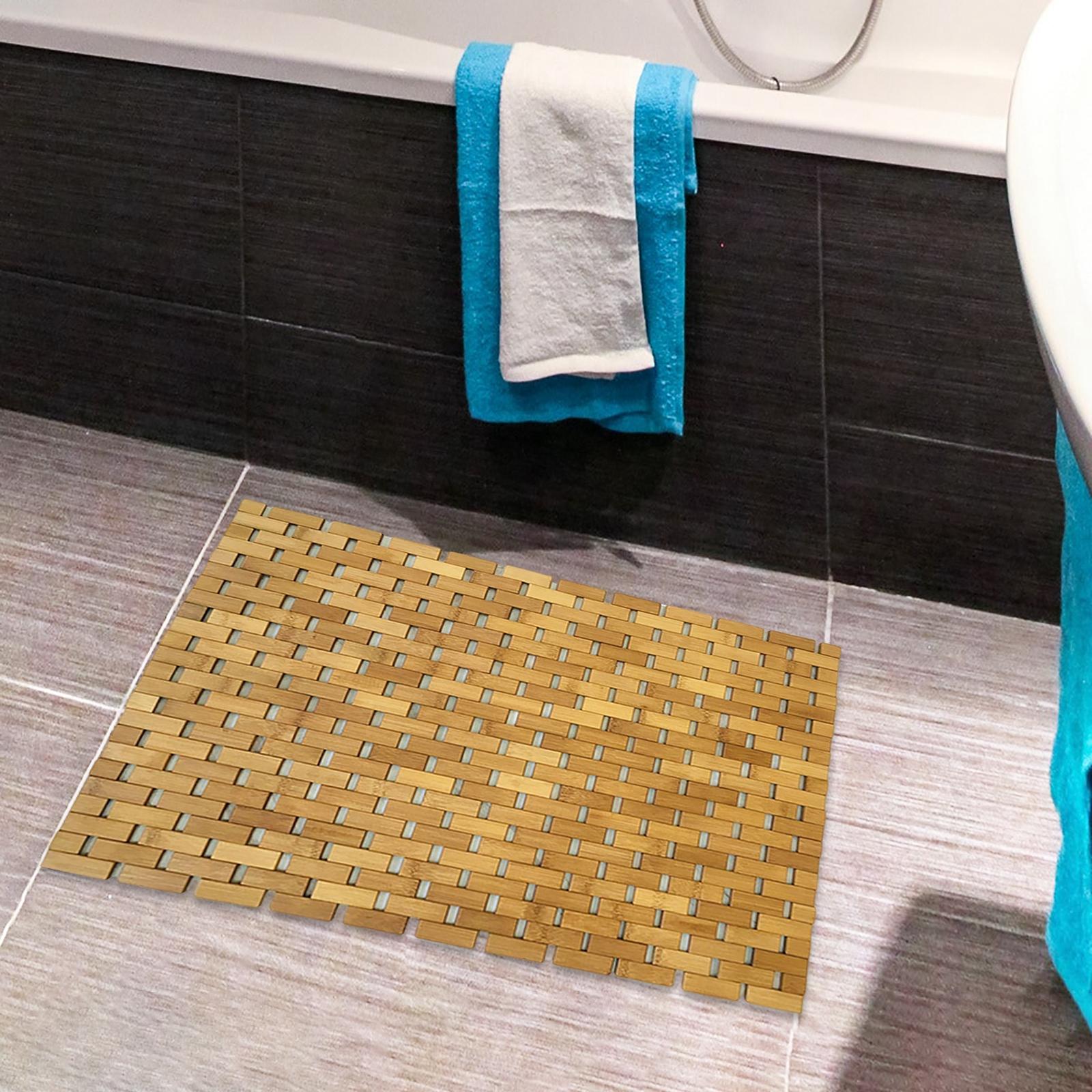 Bamboo Bath Mat - Tapete de Banheiro de Madeira de