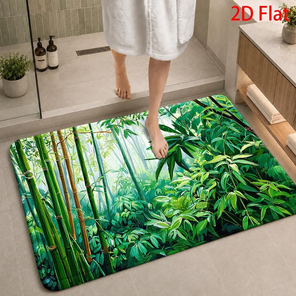 Bamboo Bath Mat - Tapete de Banheiro com Padrão de