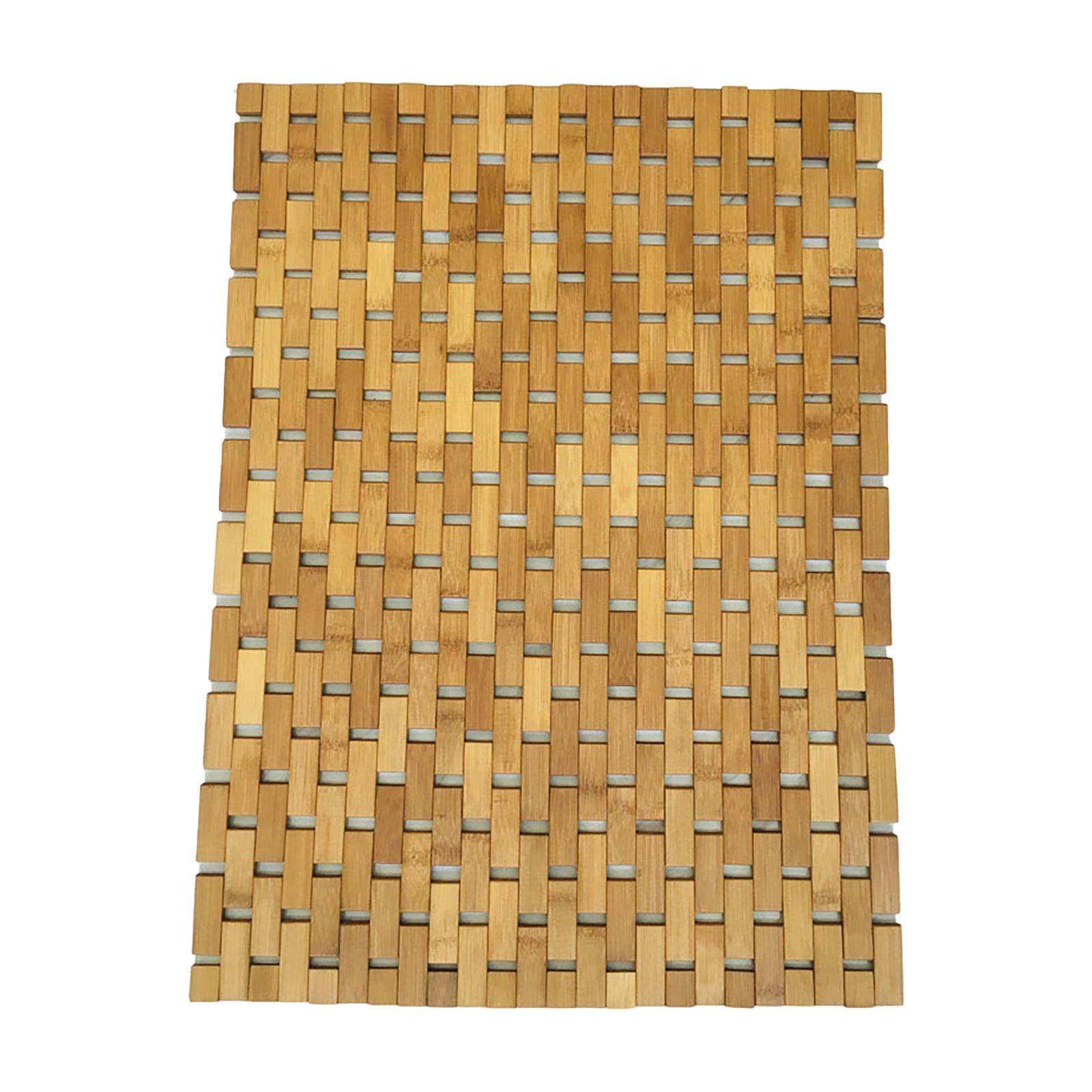 Tapete de Banheiro de Madeira  - Bamboo Bath Mat avaliação e preço