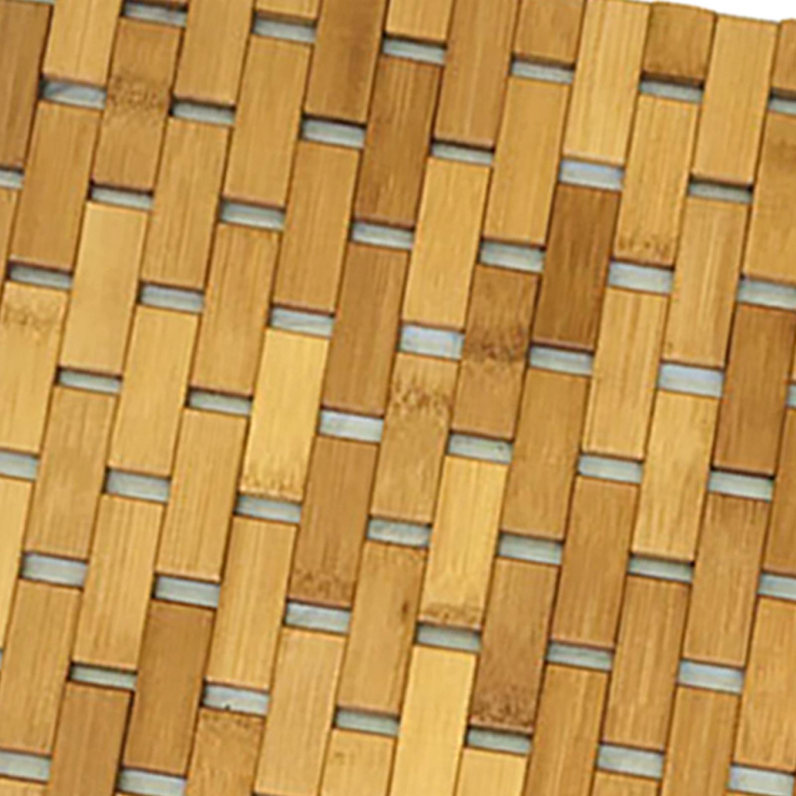Tapete de Banheiro de Madeira  - Bamboo Bath Mat avaliação e preço