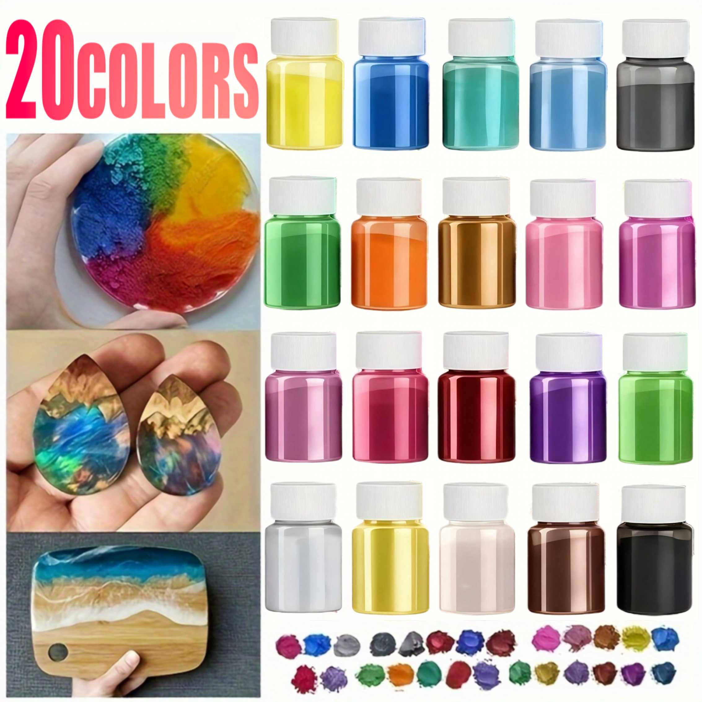 20 cores, embalagem com 20 ml  - Bath Salts Magnesium avaliação e preço